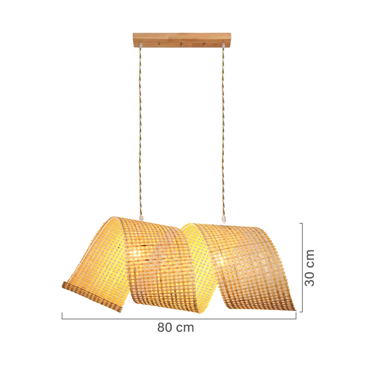 Luminária Pendente de Bambu Duna