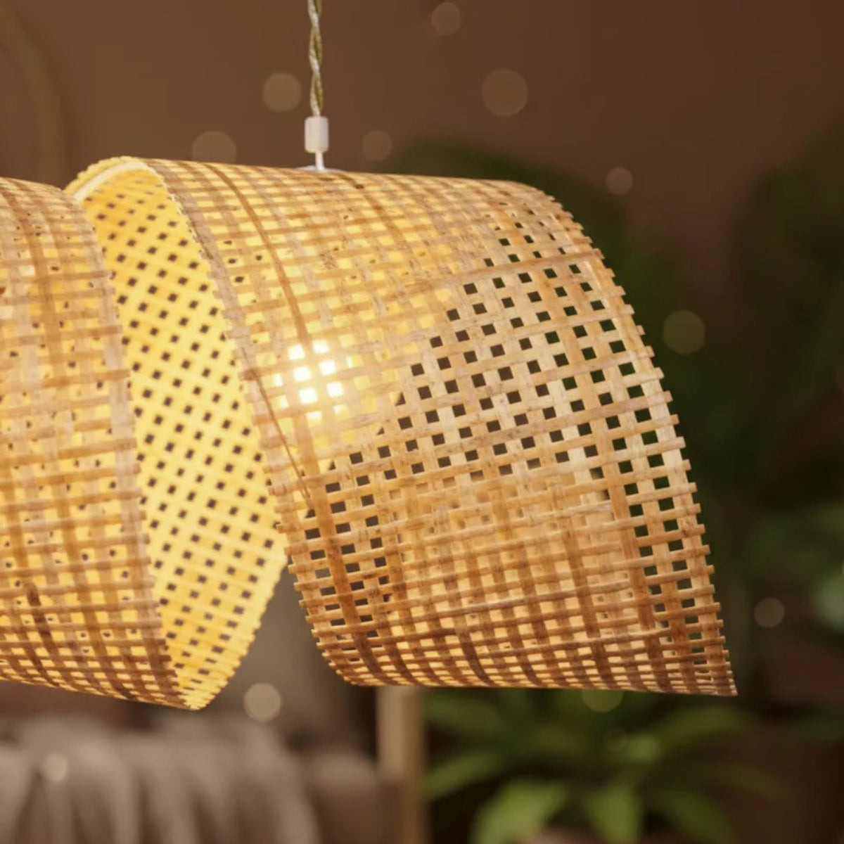 Luminária Pendente de Bambu Duna