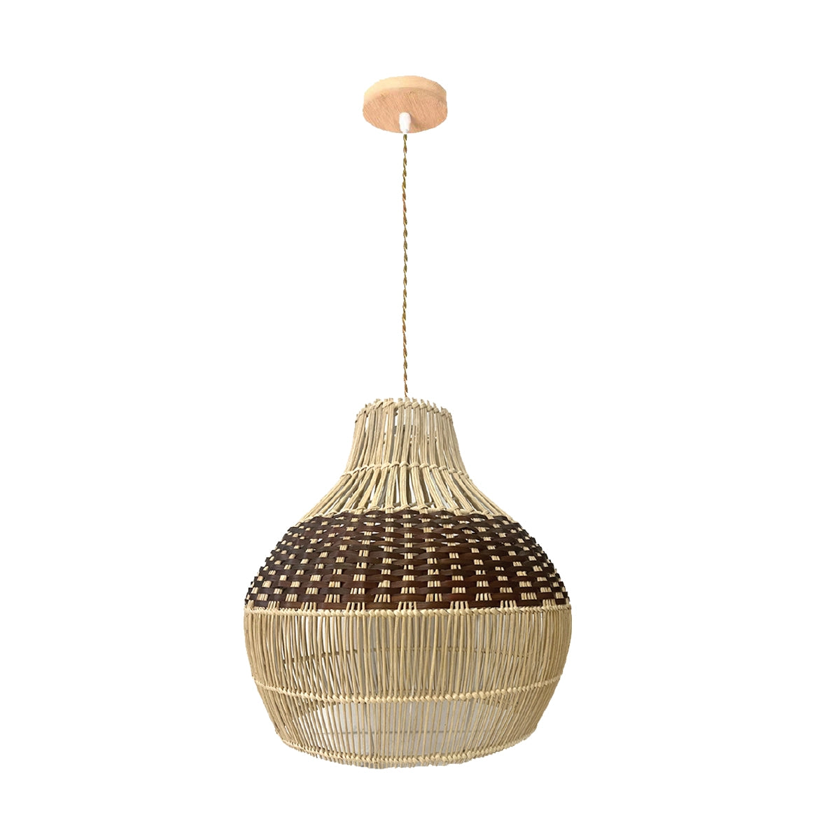 Luminaria Pendente de Bambu Malik