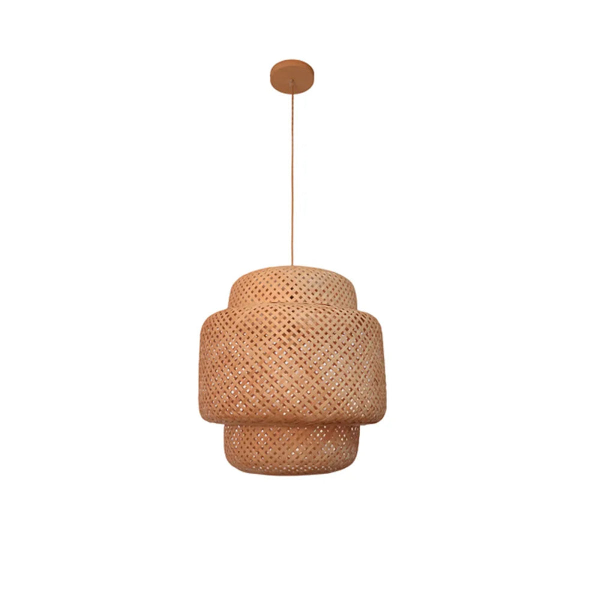 Luminária Pendente de Bambu Nest 40cm