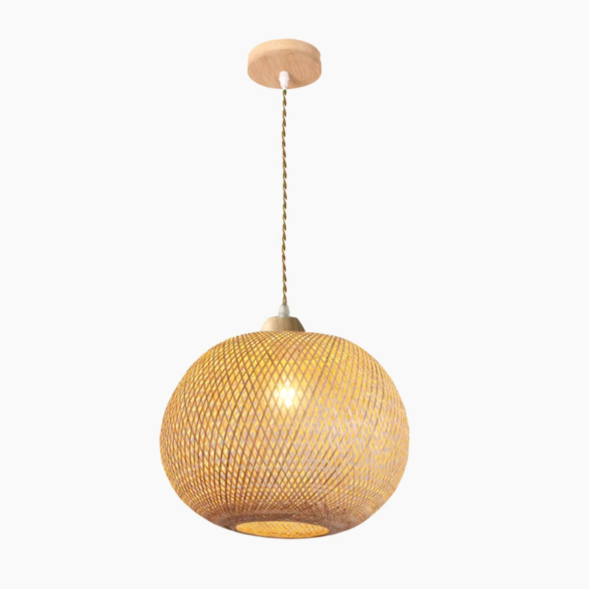 Luminária Pendente de Bambu Raya
