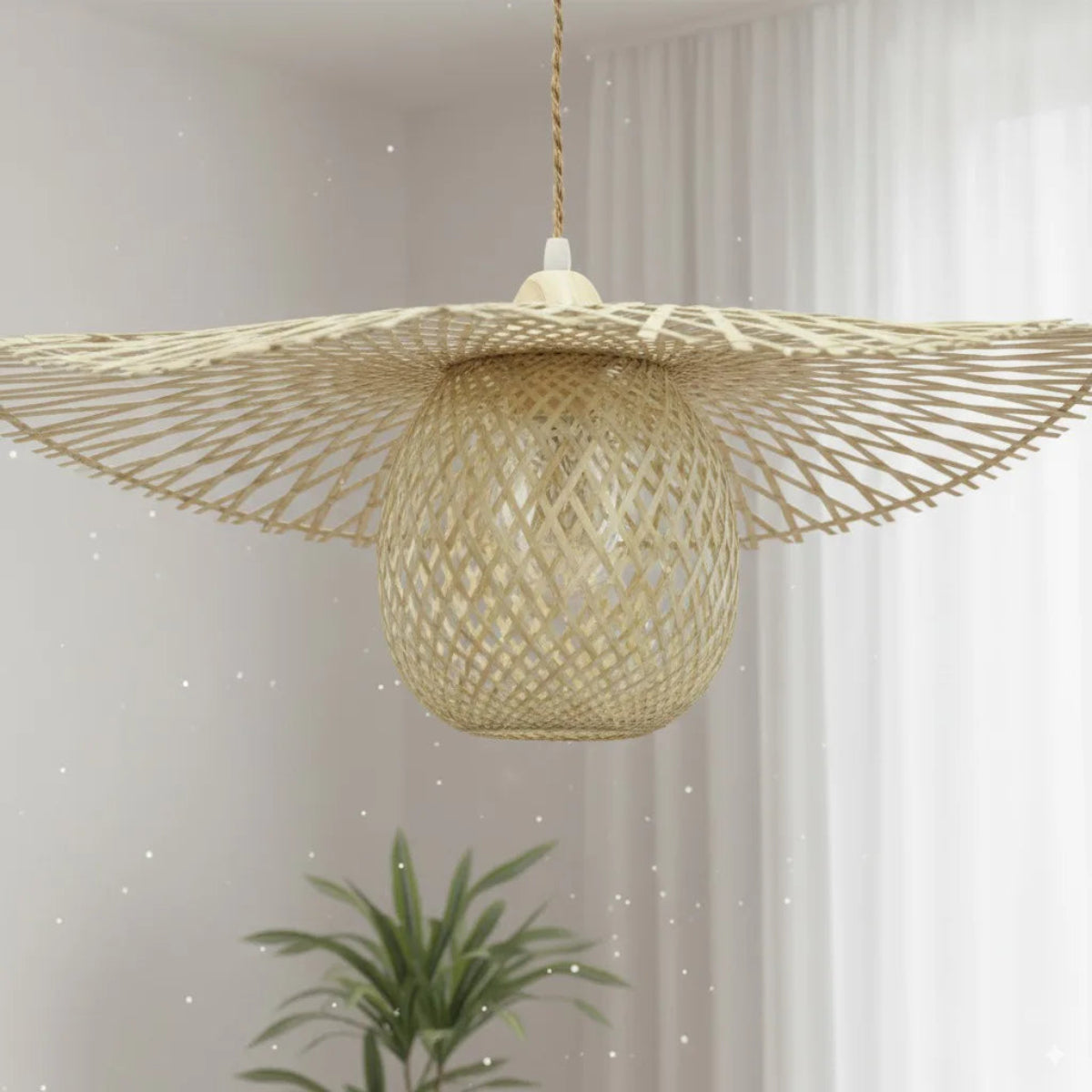 Luminária Pendente de Bambu Solari