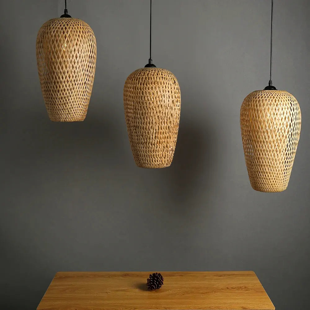 Luminária Pendente de Bambu Sumba