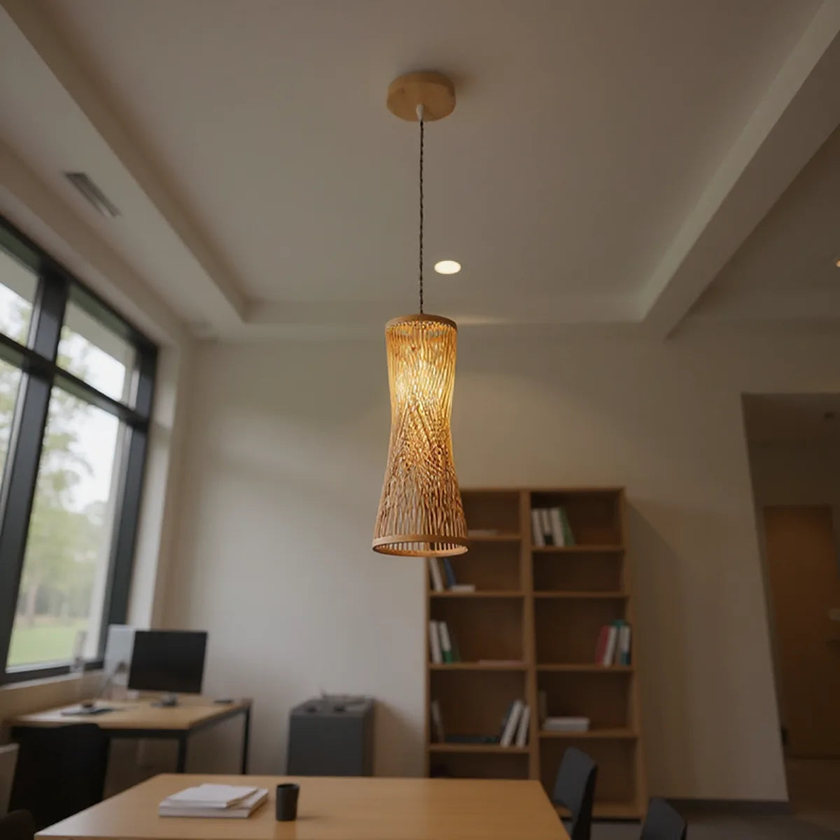Luminária Pendente de Bambu Suna
