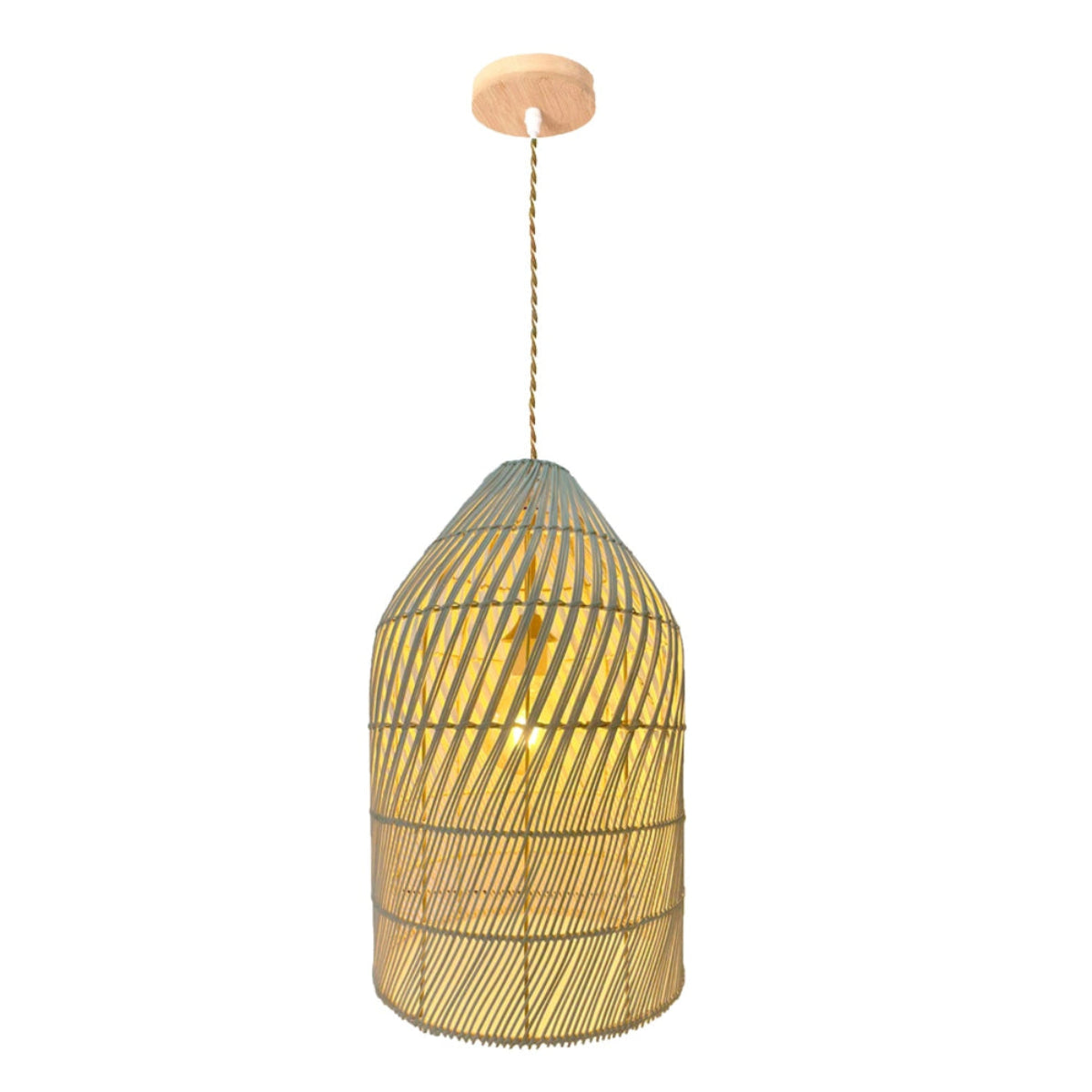 Luminária Pendente de Bambu Surya