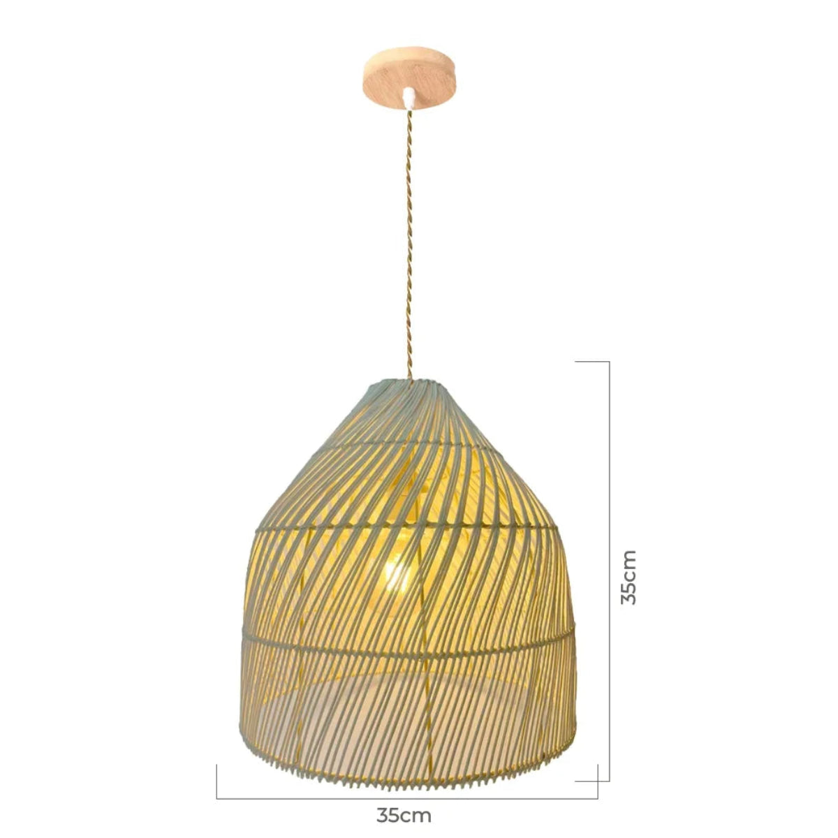 Luminária Pendente de Bambu Surya