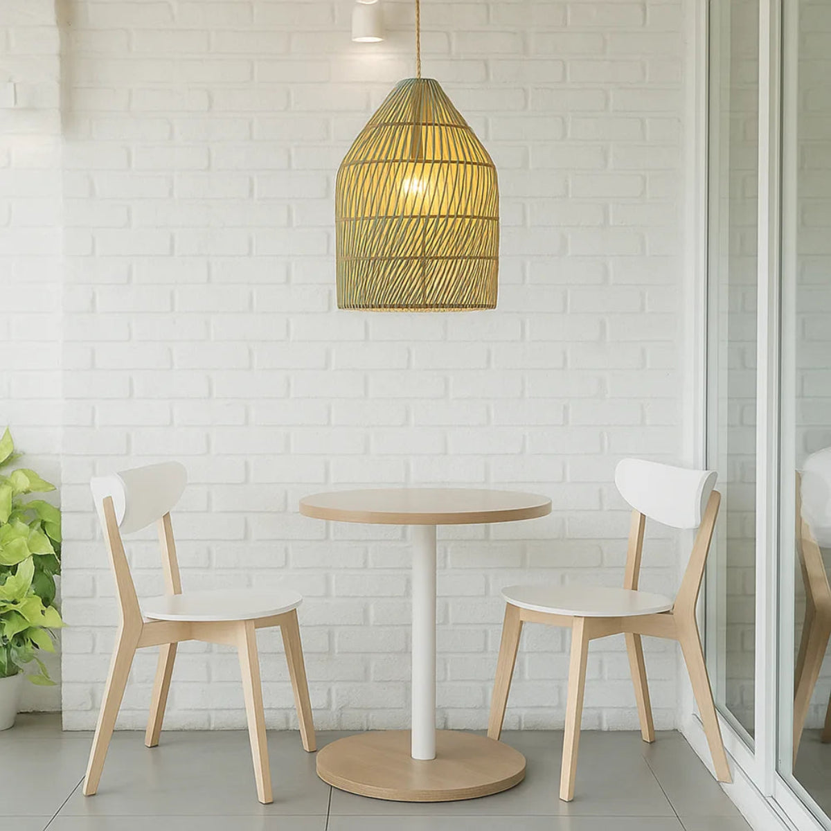 Luminária Pendente de Bambu Surya