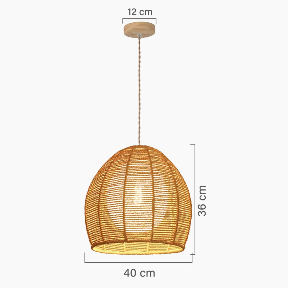 Luminária Pendente de Bambu Yuma