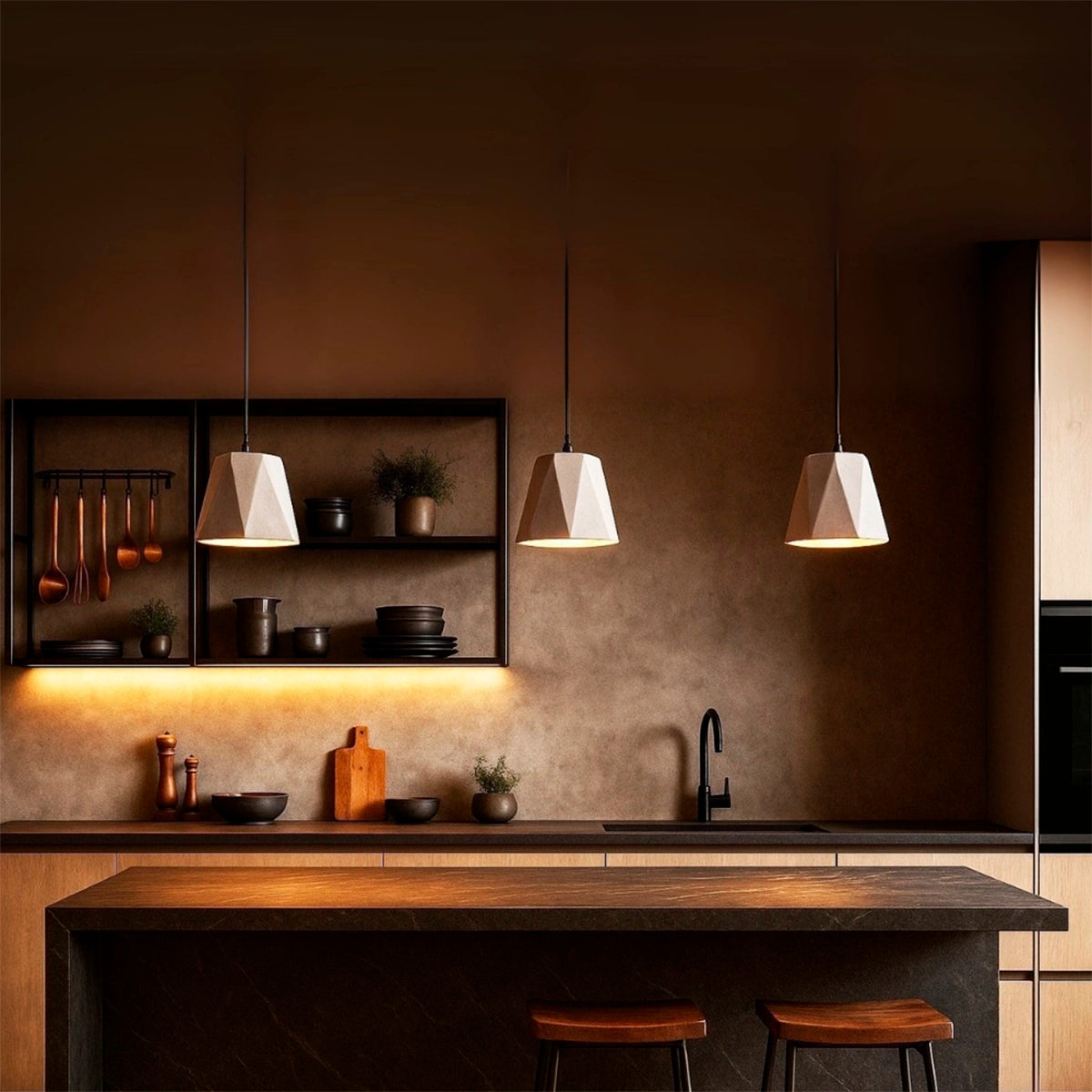 Luminária Pendente de Concreto Elvo