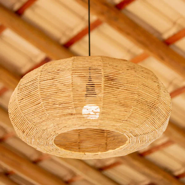 Kit 3 Luminária Pendente de Palha Ayla