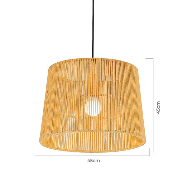 Kit 3 Luminária Pendente de Palha Ayla