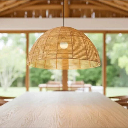 Luminária Pendente de Palha Moara