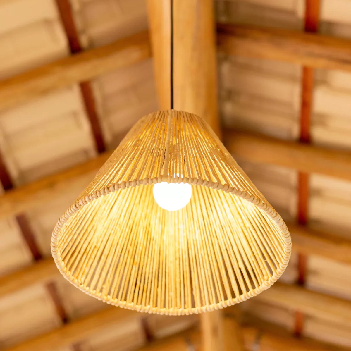 Luminária Pendente de Palha Tupay