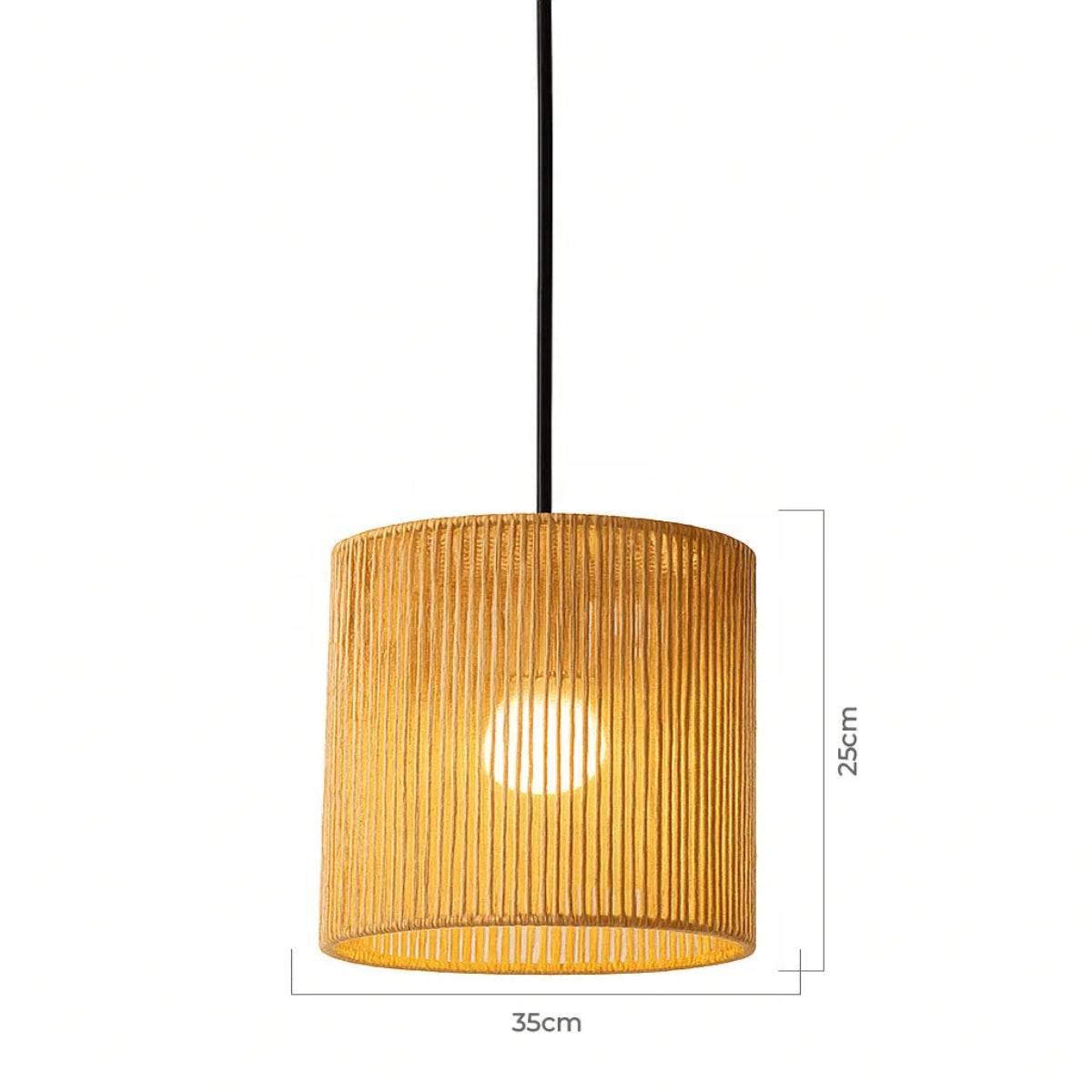 Luminária Pendente de Palha Wasi