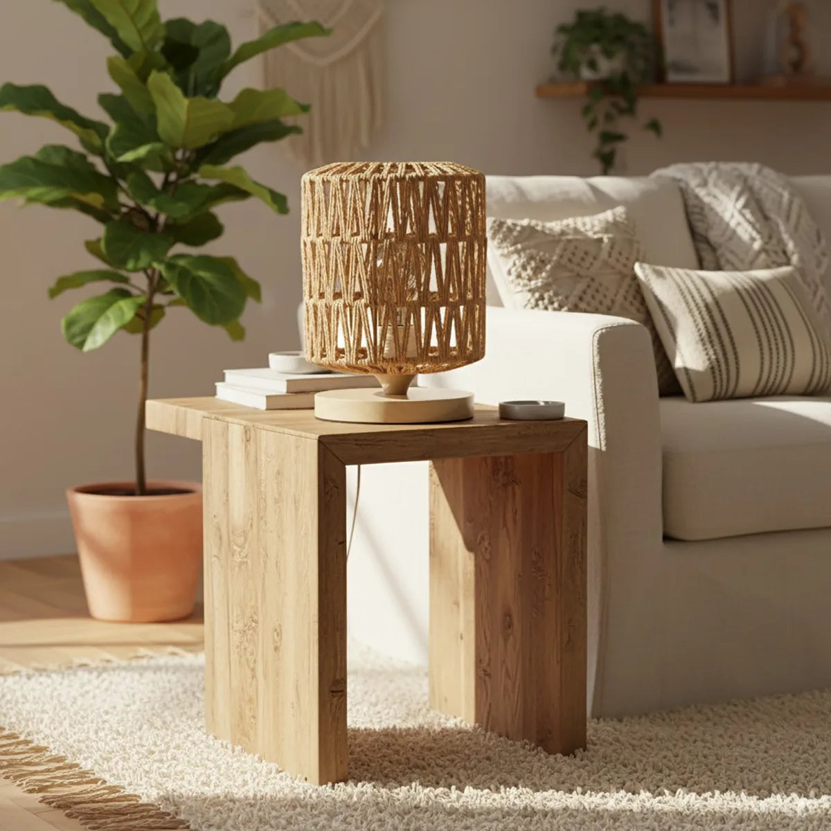Luminária de Mesa Bambu Raízes