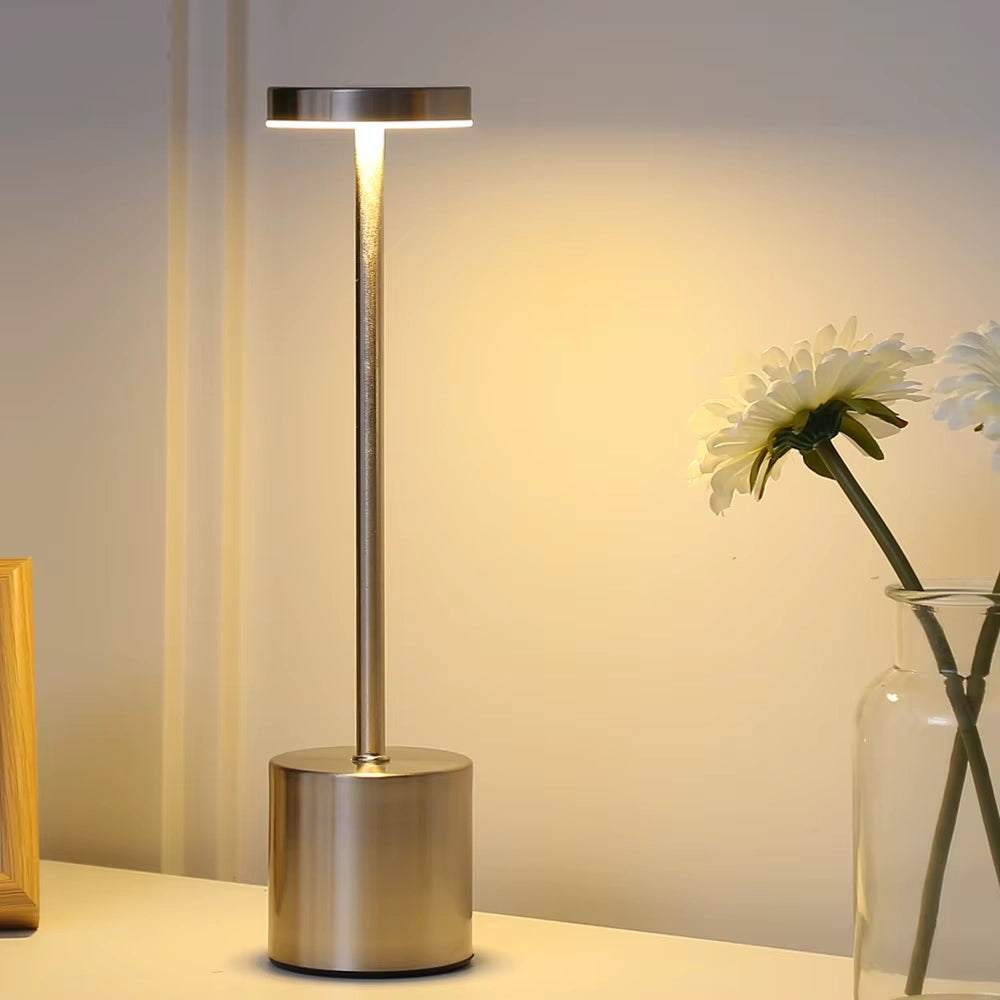 Luminária de Mesa LED Sem Fio Metal Lume