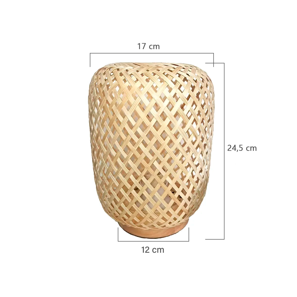 Luminária de Mesa de Bambu Kaia