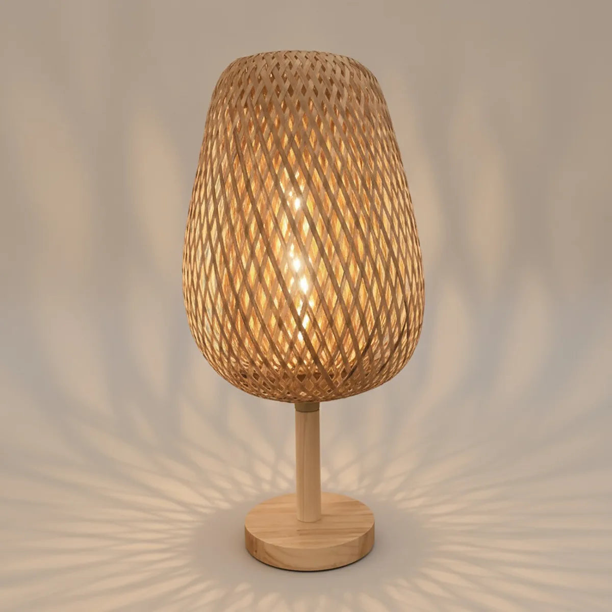 Luminária de Mesa Bambu Âmbar