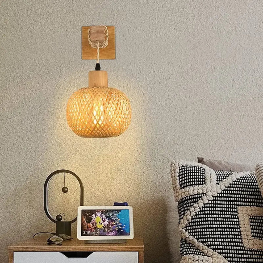 Luminária de parede Bambu Retrô Bali