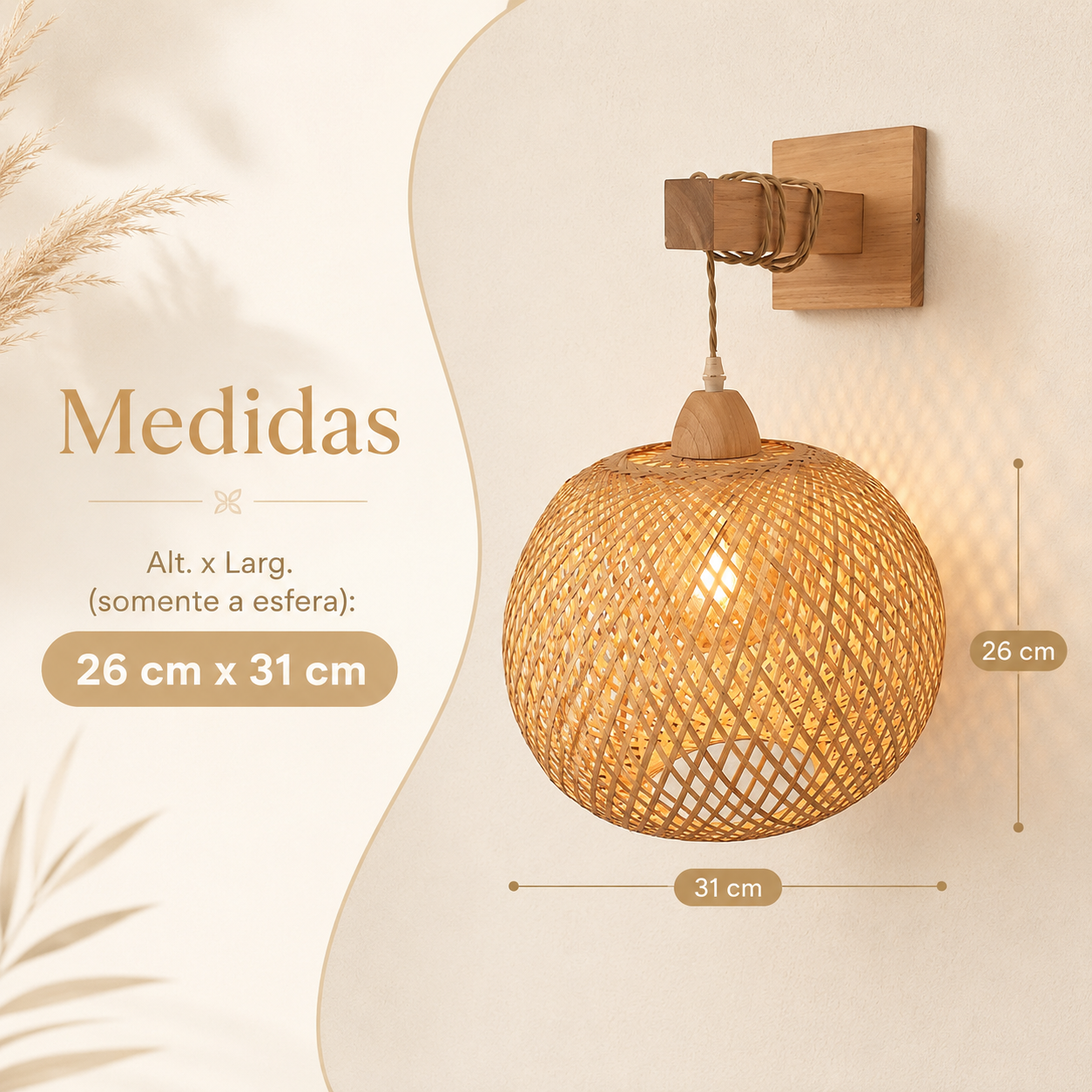 Luminária de Parede Kaori