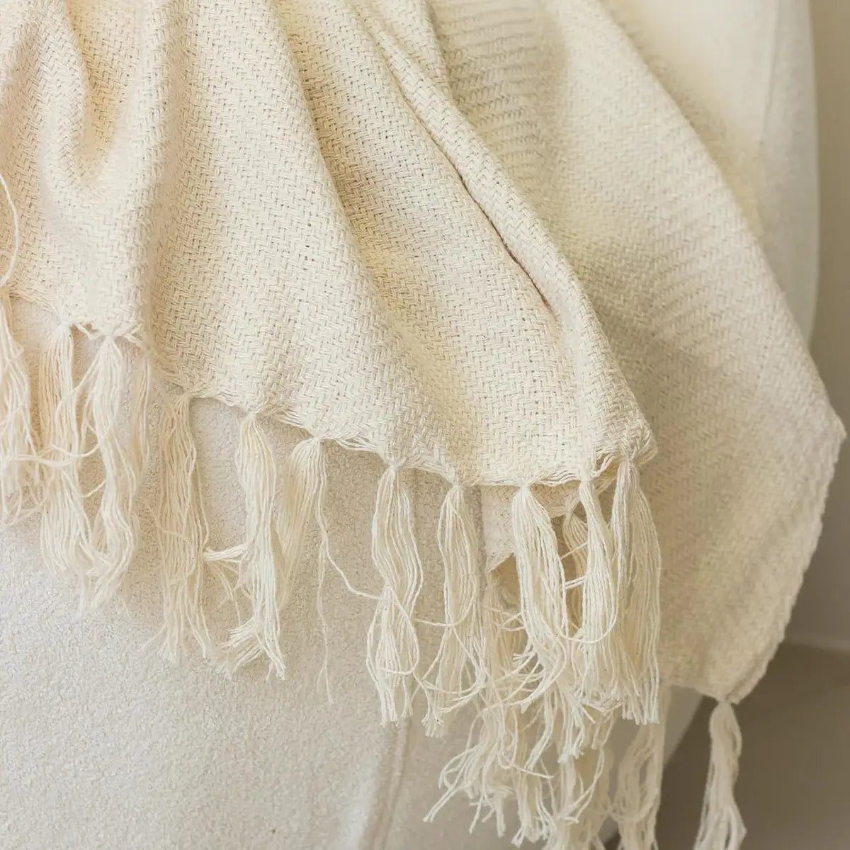 Manta para Sofá Artesanal Algodão Duna