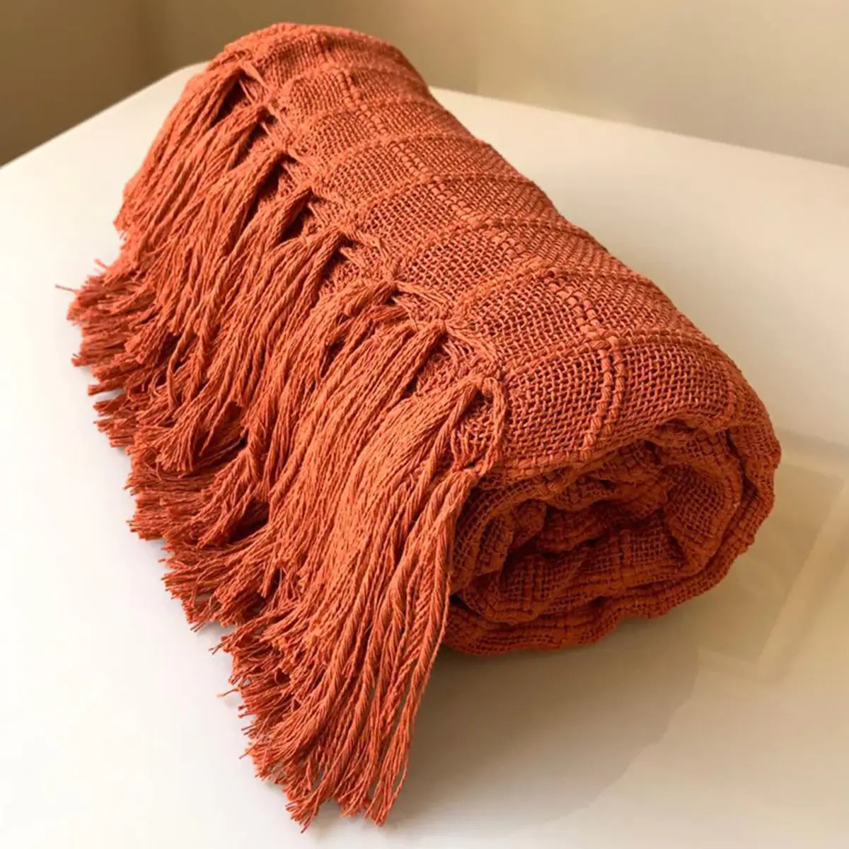 Manta para Sofá Artesanal Algodão Essencial