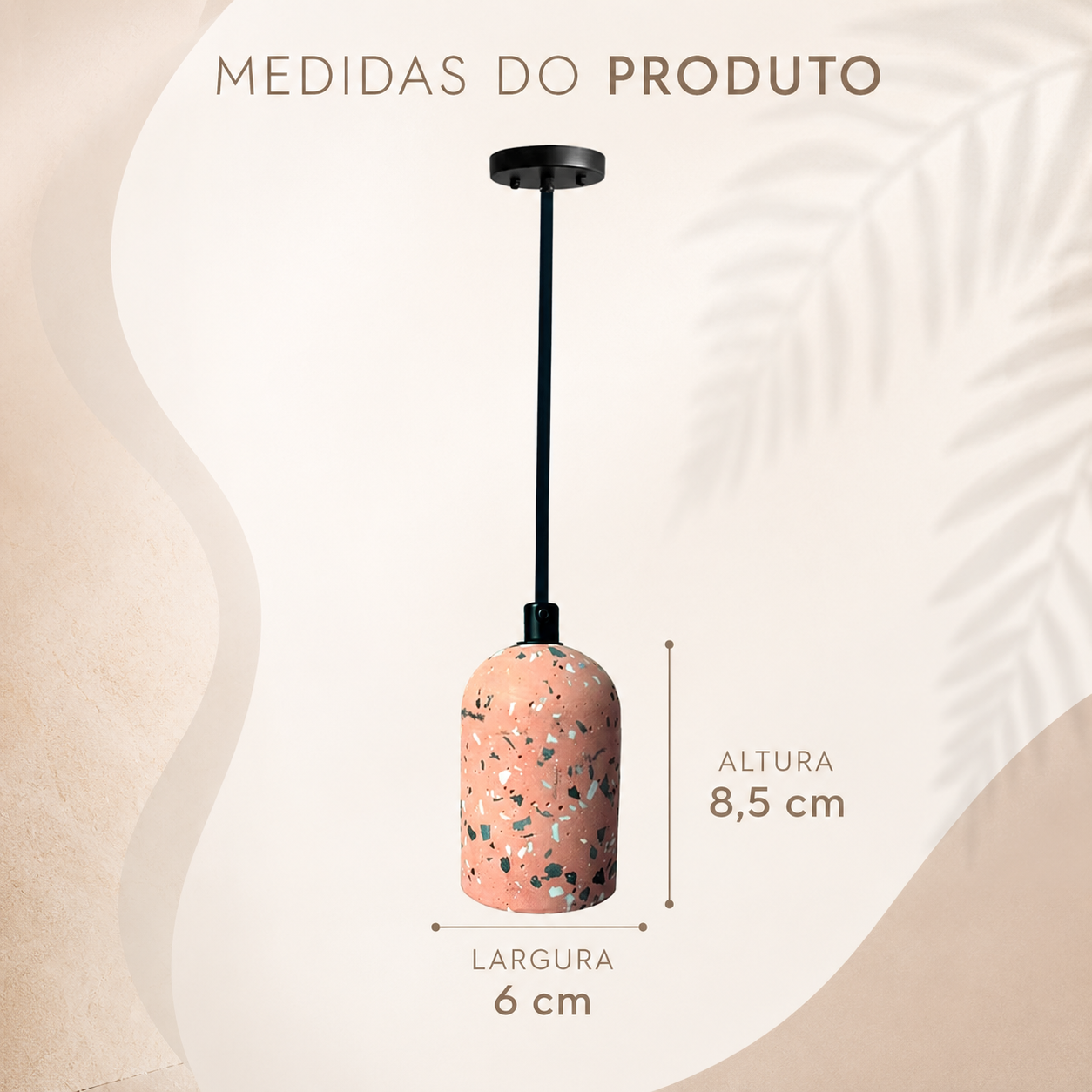 Luminária Pendente Granilite Terraz