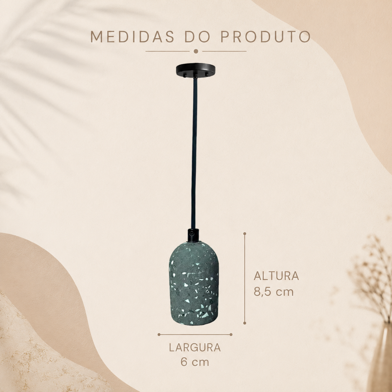 Luminária Pendente Granilite Terraz