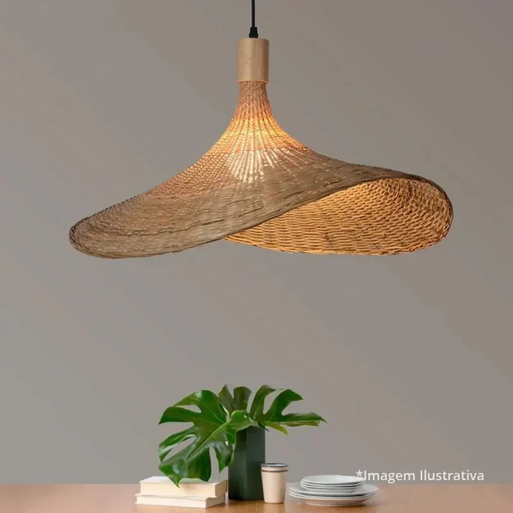 Pendente de Rattan Hygge Hat