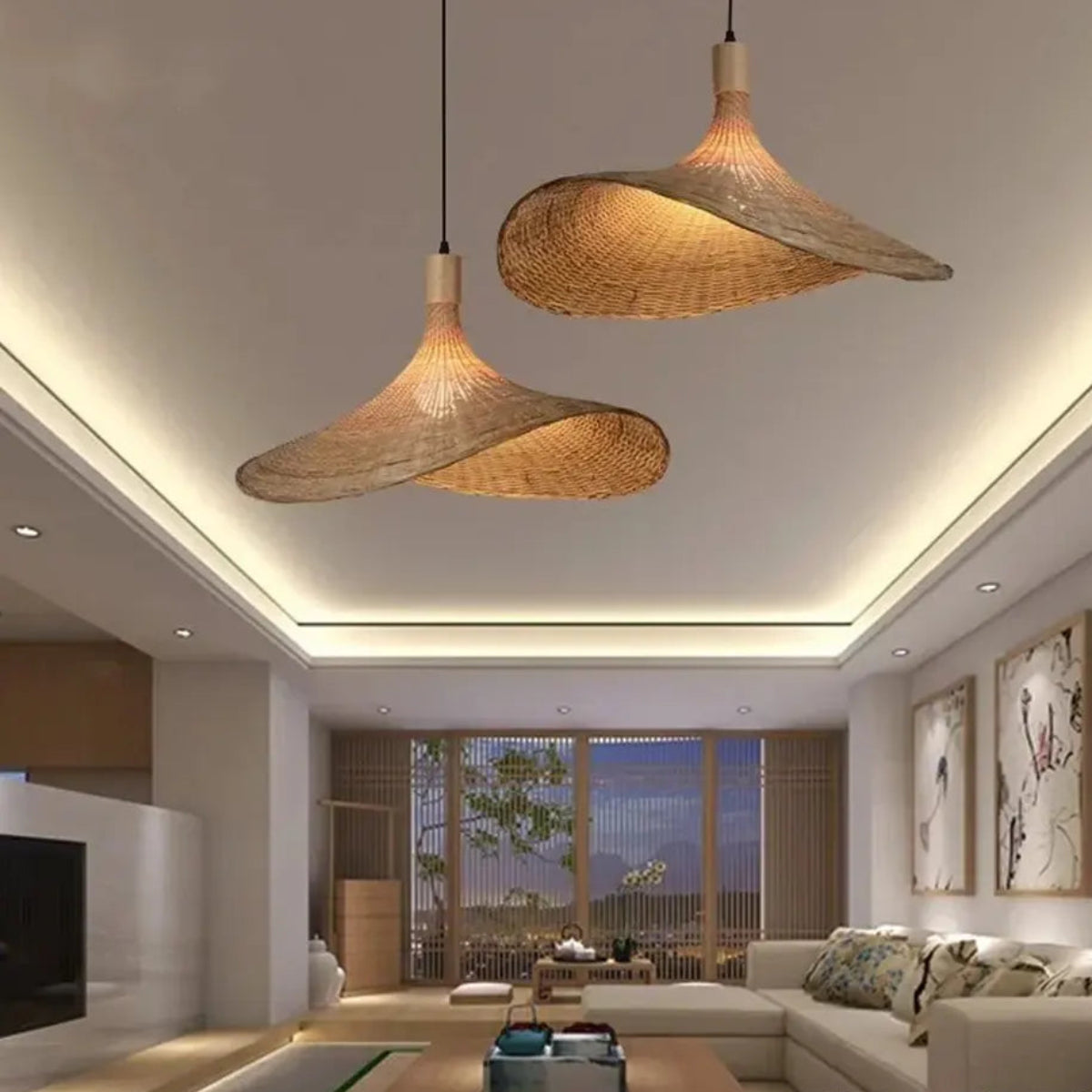 Pendente de Rattan Hygge Hat