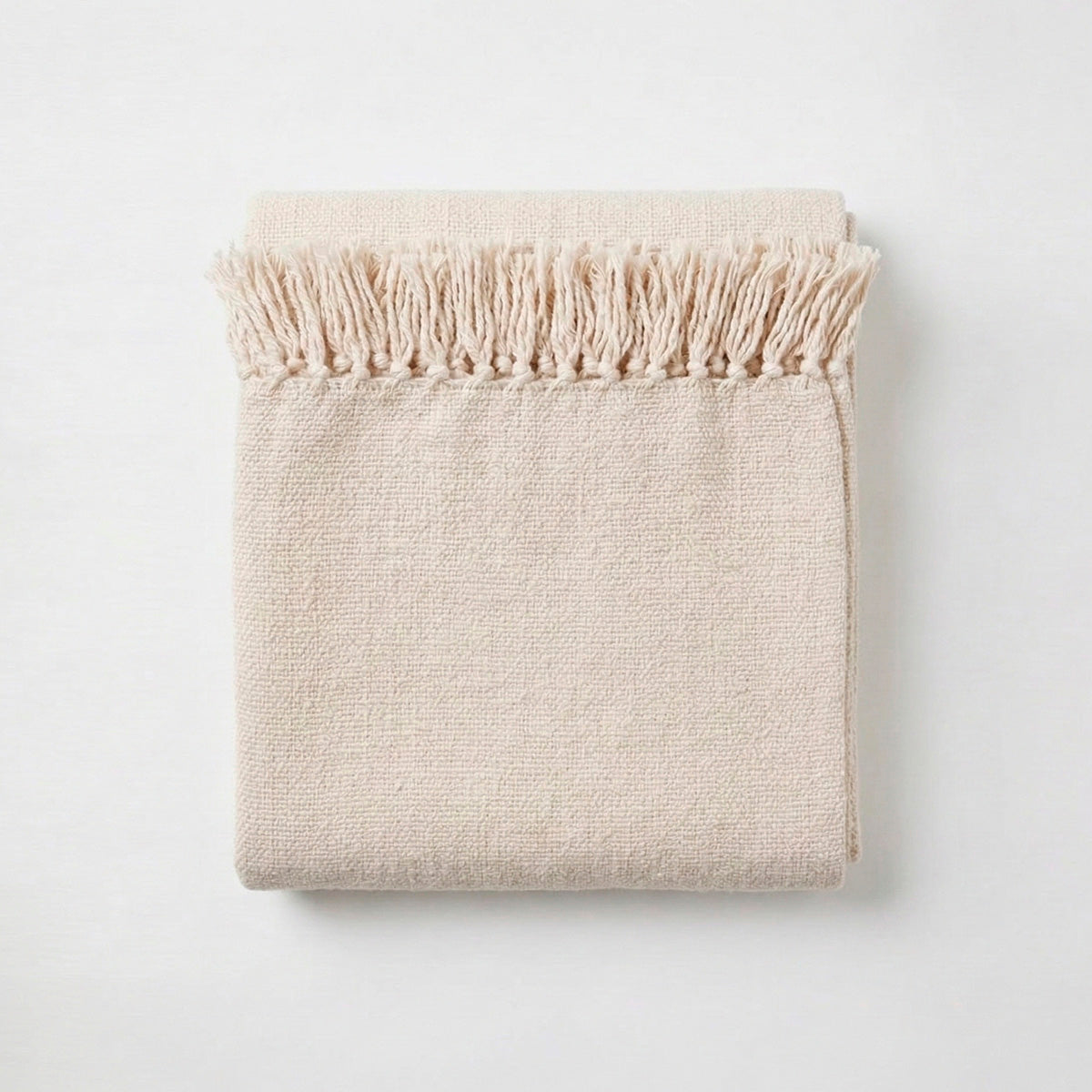 Manta para Sofá Artesanal Algodão com franjas Celine