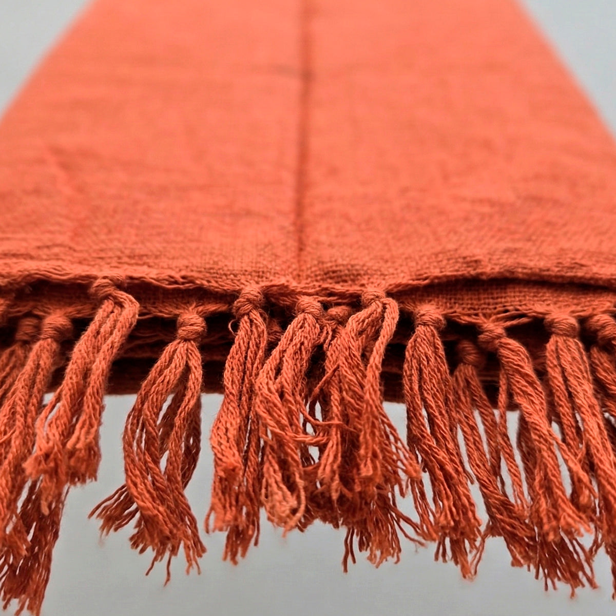 Manta para Sofá Artesanal Algodão com franjas Celine