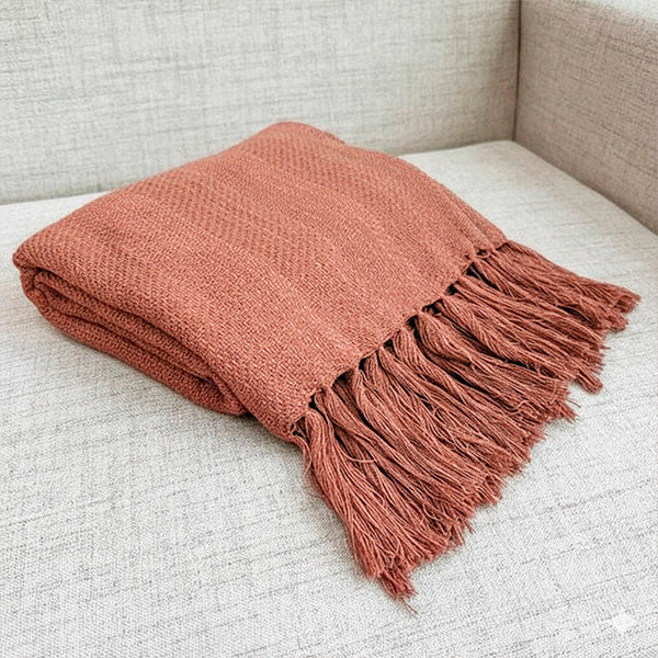 Manta para Sofá Artesanal Algodão Duna