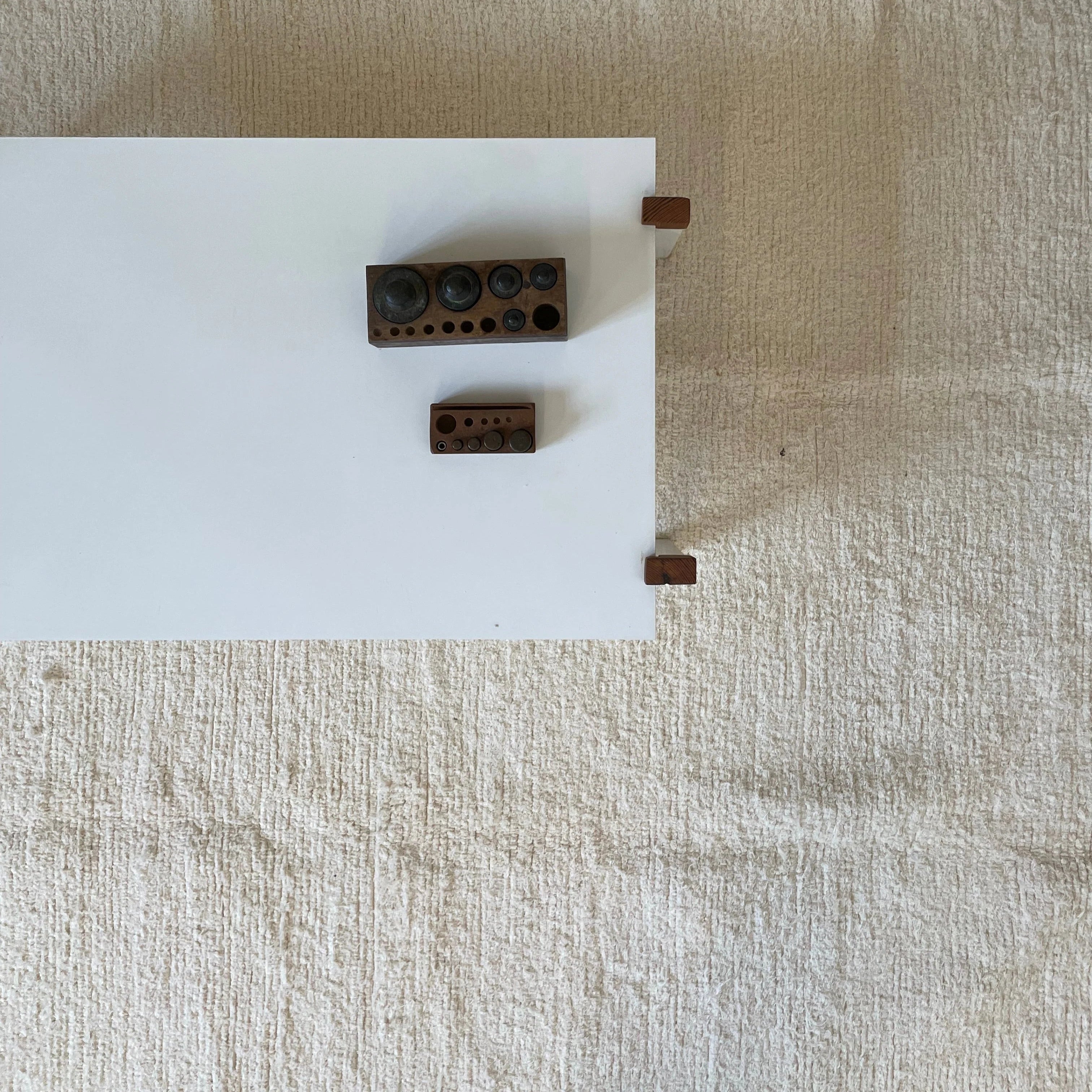 Tapete Felpudo Dupla Face Off White Toque Macio