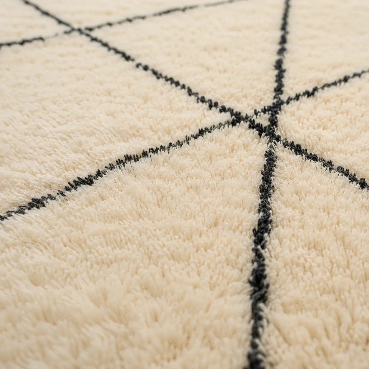 Tapete Off White Felpudo Premium Essenza Grid