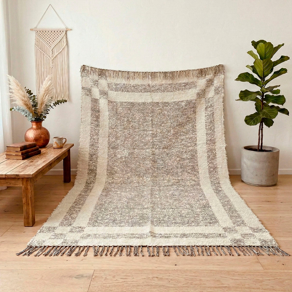 Tapete Dupla Face Trama Natural Boho Chic