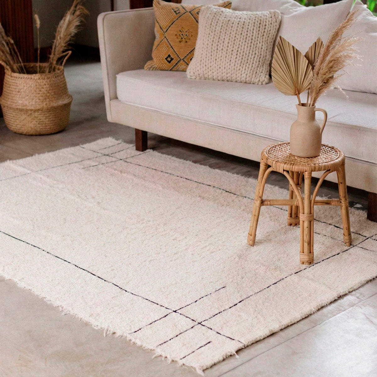 Tapete Off White Felpudo Premium Linea