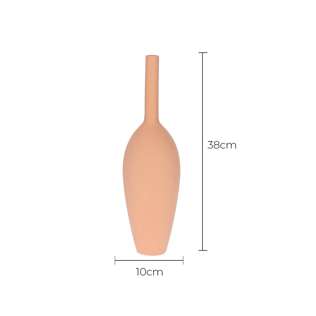 Vaso de Cerâmica Bege texturizado Linea
