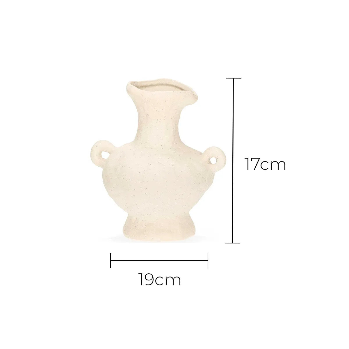 Vaso Decorativo de Cerâmica Orgânico Roma