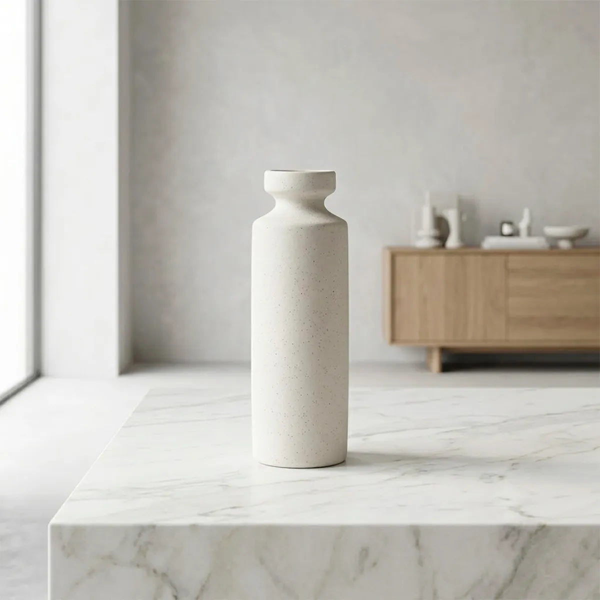 Conjunto de Vasos Decorativos Cerâmica Texturizado Verso