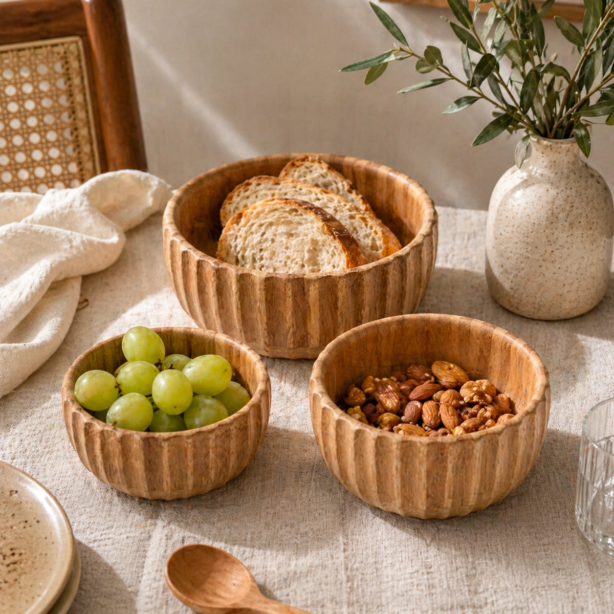 Bowl Canelado de Bambu Essenza Natural