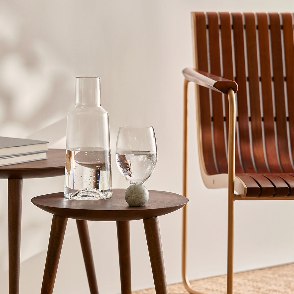Jogo de Taças para Vinho em Cristal e Mármore Branco 520 ml Orvieto — imagem de catálogo para decoração