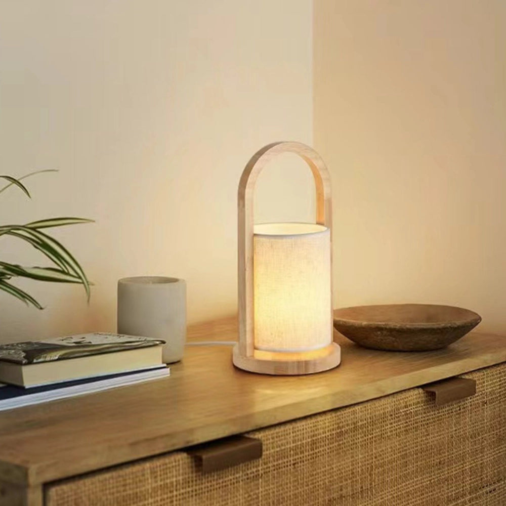 Luminária de Mesa de Bambu Lysa — imagem principal do produto