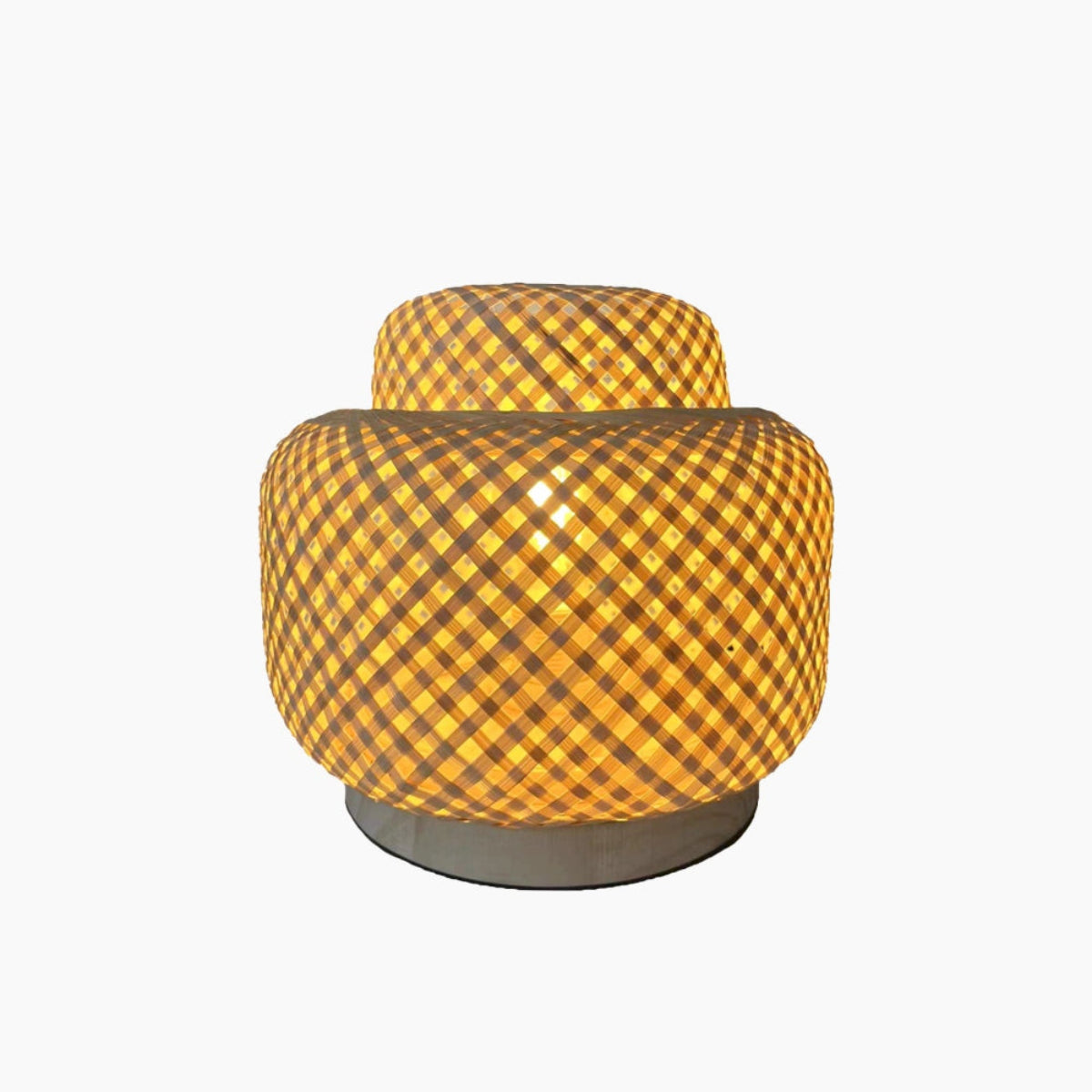 Luminária de Mesa de Bambu Nest — vista da luminária decorativa