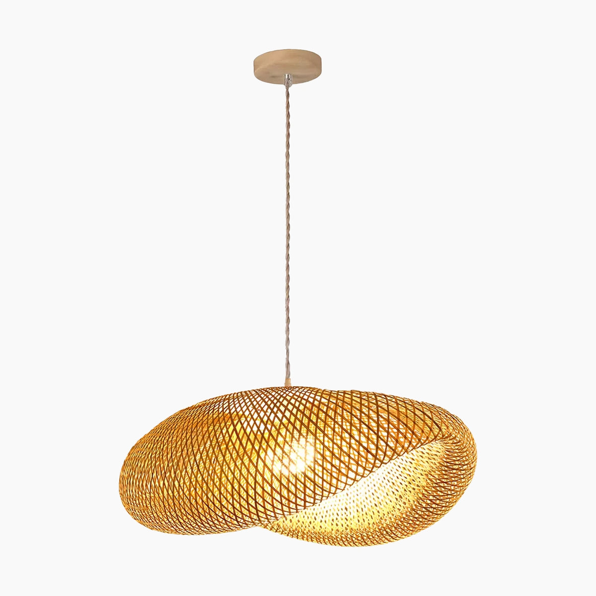Luminária Pendente Bambu Luz do Campo — luminária para decoração de interiores