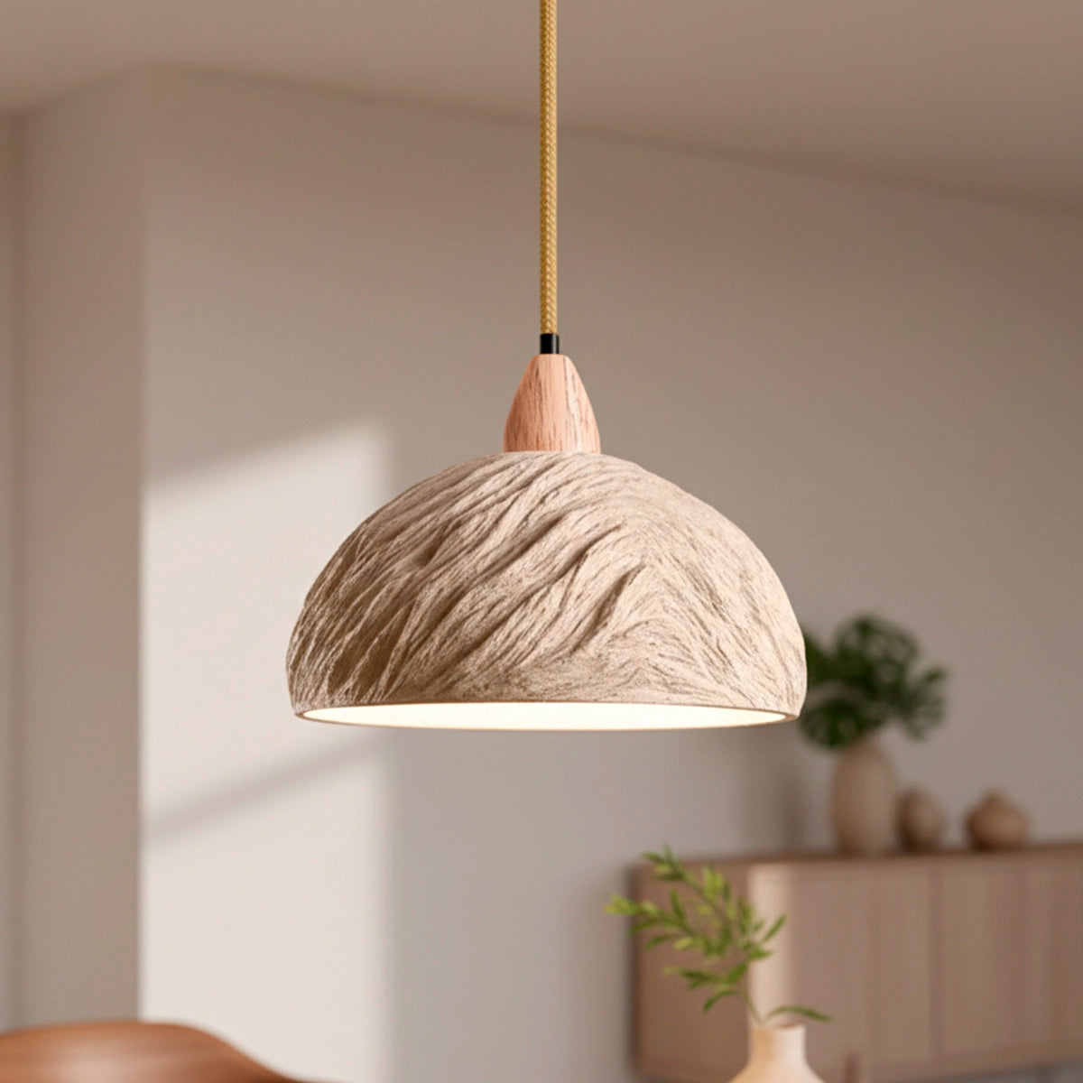 Luminária Pendente de Concreto Kavo — luminária decorativa, imagem de catálogo