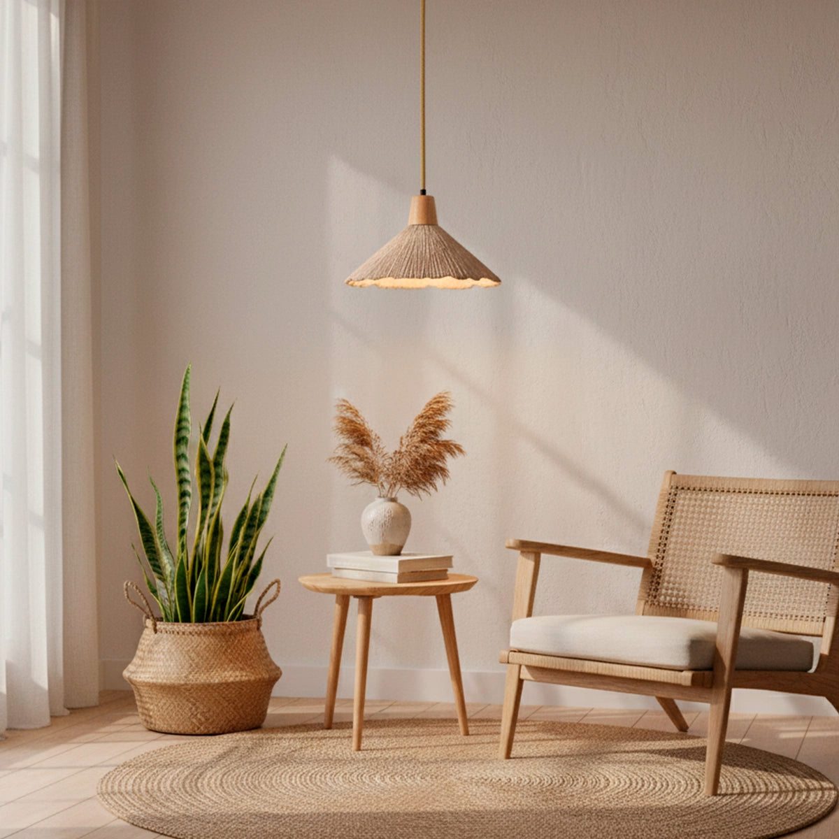 Luminária Pendente de Concreto Taen — luminária decorativa, imagem de catálogo