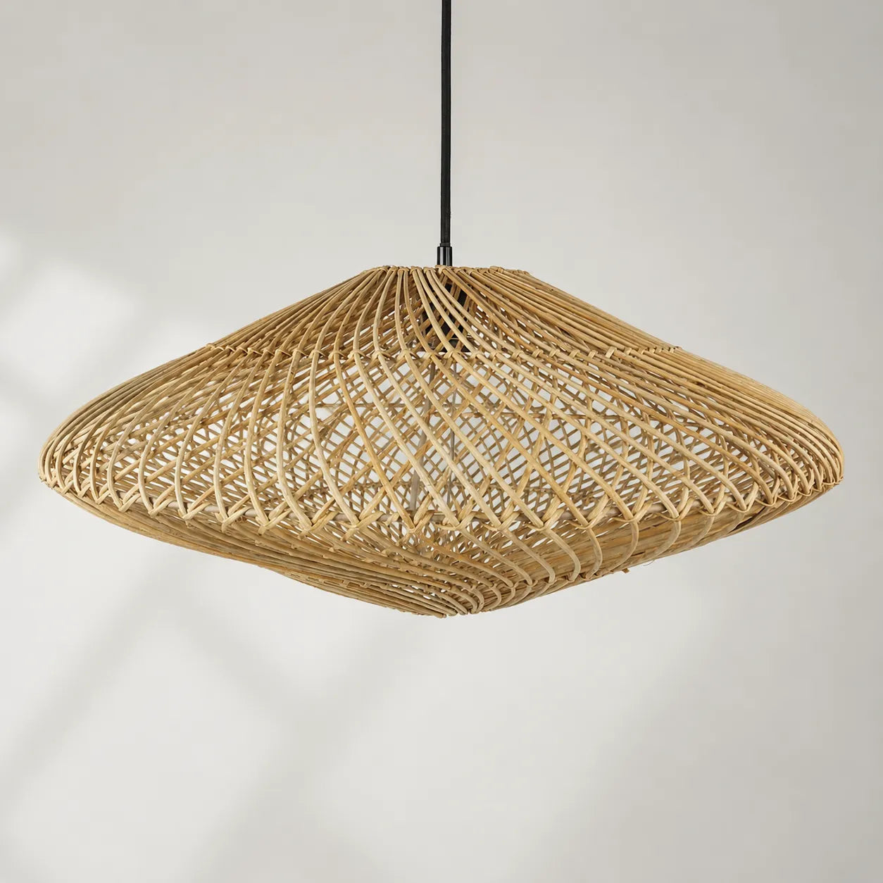Kit 2 Luminárias Pendente em Rattan Alba Grande 80cm