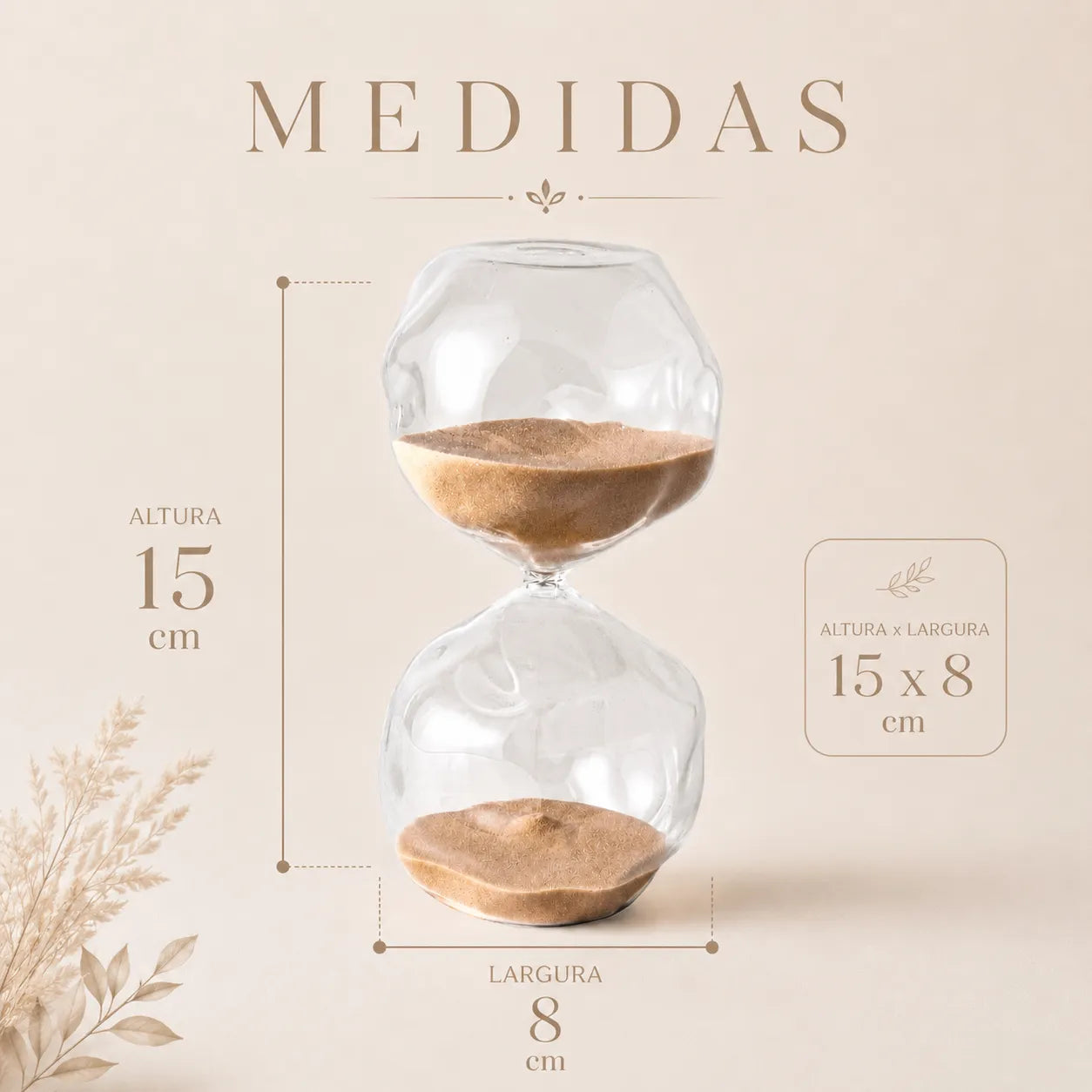 Ampulheta de Vidro 30 minutos Grécia