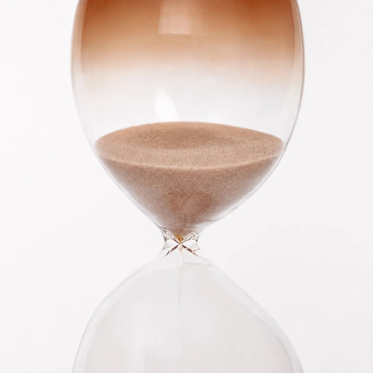 Ampulheta de Vidro 60 Minutos Terracota